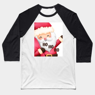 Cute Watercolor Santa Claus Baseball T-Shirt
